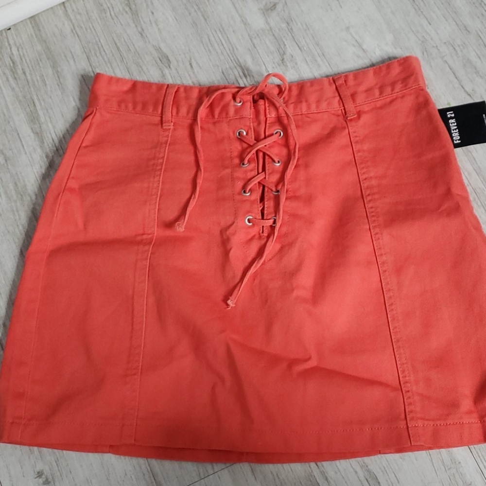 CORAL MINI SKIRT